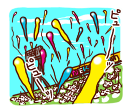 the pad of cat @ Baseball sticker #3564766