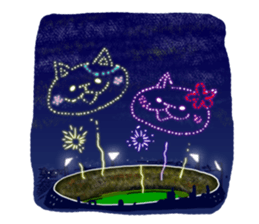 the pad of cat @ Baseball sticker #3564767