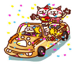 the pad of cat @ Baseball sticker #3564768