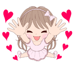 "Momo & Coco" ~everyday~ English ver. sticker #3564835