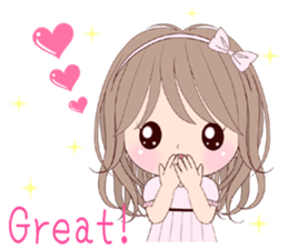 "Momo & Coco" ~everyday~ English ver. sticker #3564837