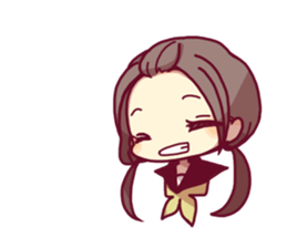 Schoolgirl a lot of Sticker sticker #3564892