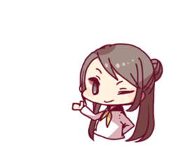 Schoolgirl a lot of Sticker sticker #3564897