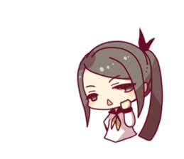 Schoolgirl a lot of Sticker sticker #3564926