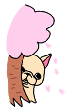 French Bulldog sticker for spring use sticker #3565105