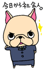 French Bulldog sticker for spring use sticker #3565108