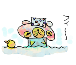 Bear cub named Choito sticker #3565426