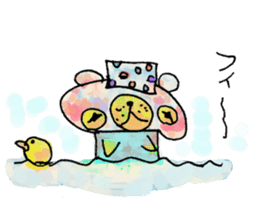 Bear cub named Choito sticker #3565426