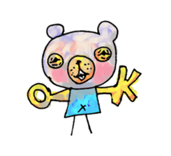 Bear cub named Choito sticker #3565430