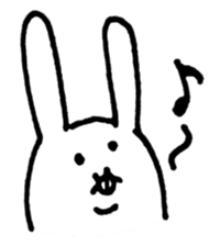Jaggy the weird rabbit sticker #3565450