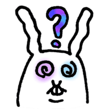 Jaggy the weird rabbit sticker #3565454