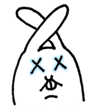 Jaggy the weird rabbit sticker #3565458