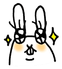 Jaggy the weird rabbit sticker #3565463