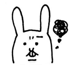 Jaggy the weird rabbit sticker #3565465