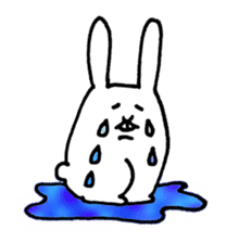 Jaggy the weird rabbit sticker #3565467