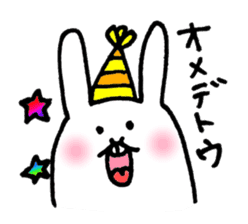 Jaggy the weird rabbit sticker #3565469