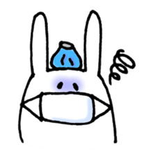 Jaggy the weird rabbit sticker #3565471