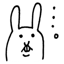 Jaggy the weird rabbit sticker #3565475