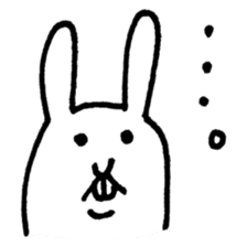 Jaggy the weird rabbit sticker #3565475