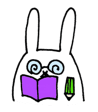 Jaggy the weird rabbit sticker #3565477