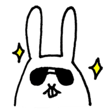 Jaggy the weird rabbit sticker #3565479