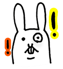Jaggy the weird rabbit sticker #3565480