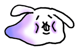 Jaggy the weird rabbit sticker #3565481