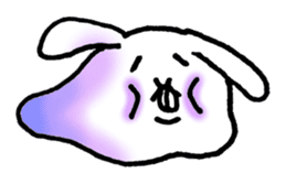 Jaggy the weird rabbit sticker #3565481