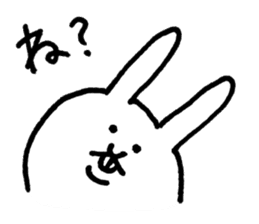 Jaggy the weird rabbit sticker #3565486