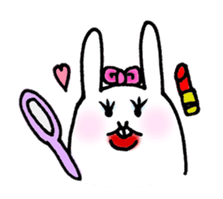 Jaggy the weird rabbit sticker #3565487