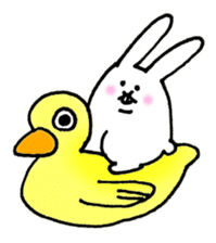 Jaggy the weird rabbit sticker #3565489