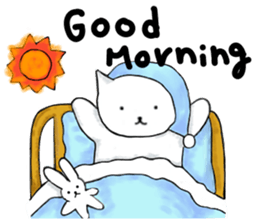 Japanese working cat sticker #3565570