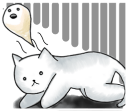 Japanese working cat sticker #3565579