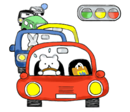 Japanese working cat sticker #3565583