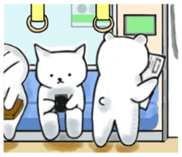 Japanese working cat sticker #3565584