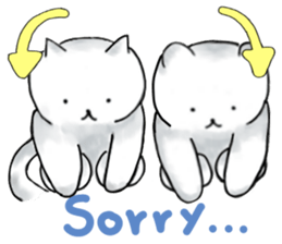 Japanese working cat sticker #3565587