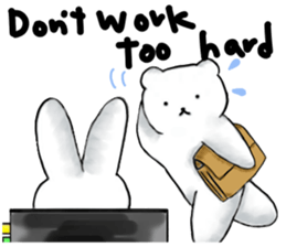 Japanese working cat sticker #3565598