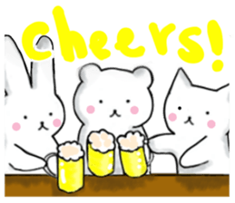 Japanese working cat sticker #3565600