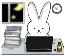 Japanese working cat sticker #3565602