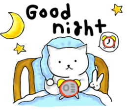 Japanese working cat sticker #3565609