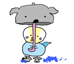 I'm a Budgie My name is KEN! sticker #3566523