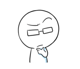 Glasses Human sticker #3566786