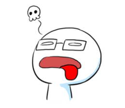 Glasses Human sticker #3566805