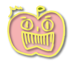 Kawaii apple sticker #3566826