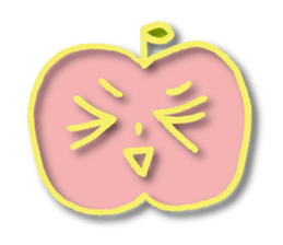 Kawaii apple sticker #3566831