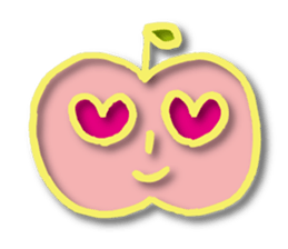 Kawaii apple sticker #3566833