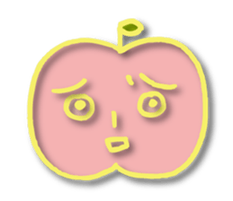 Kawaii apple sticker #3566834