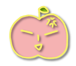 Kawaii apple sticker #3566838