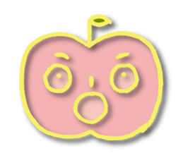 Kawaii apple sticker #3566839