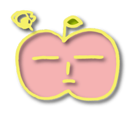 Kawaii apple sticker #3566841